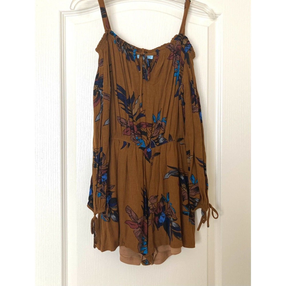 She + Sky Multicolored Floral Romper Size M